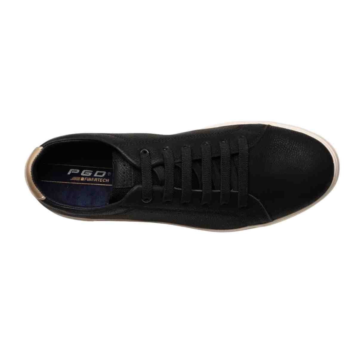 Sapatênis Masculino Pegada Clássico Preto Preto 3