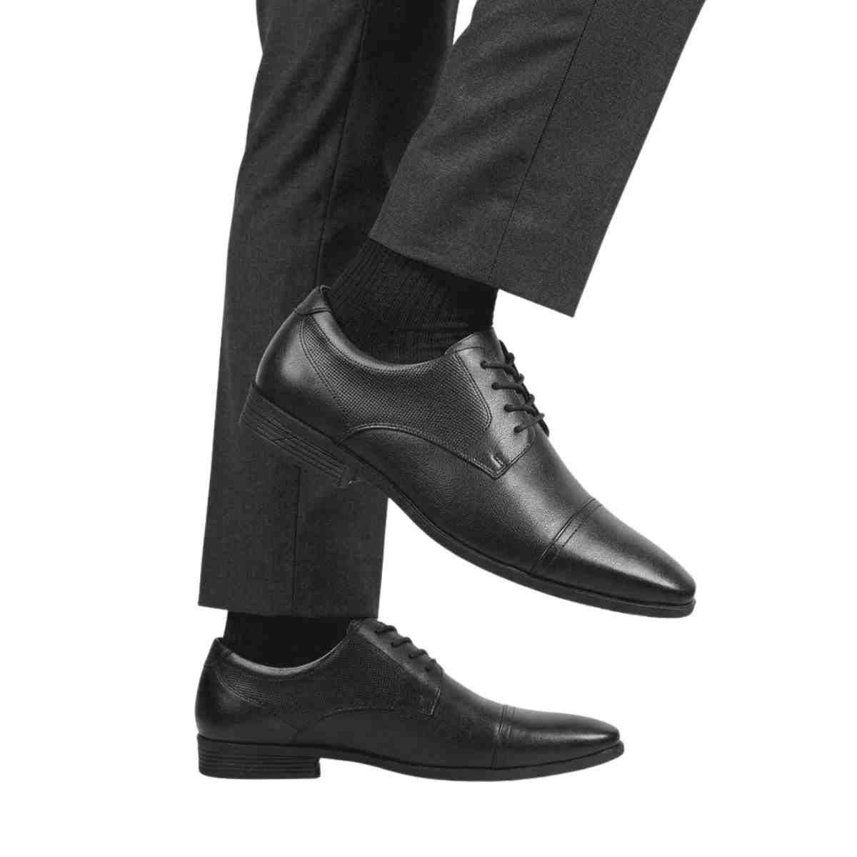 Sapato Masculino Social Ferracini London Preto Preto 4