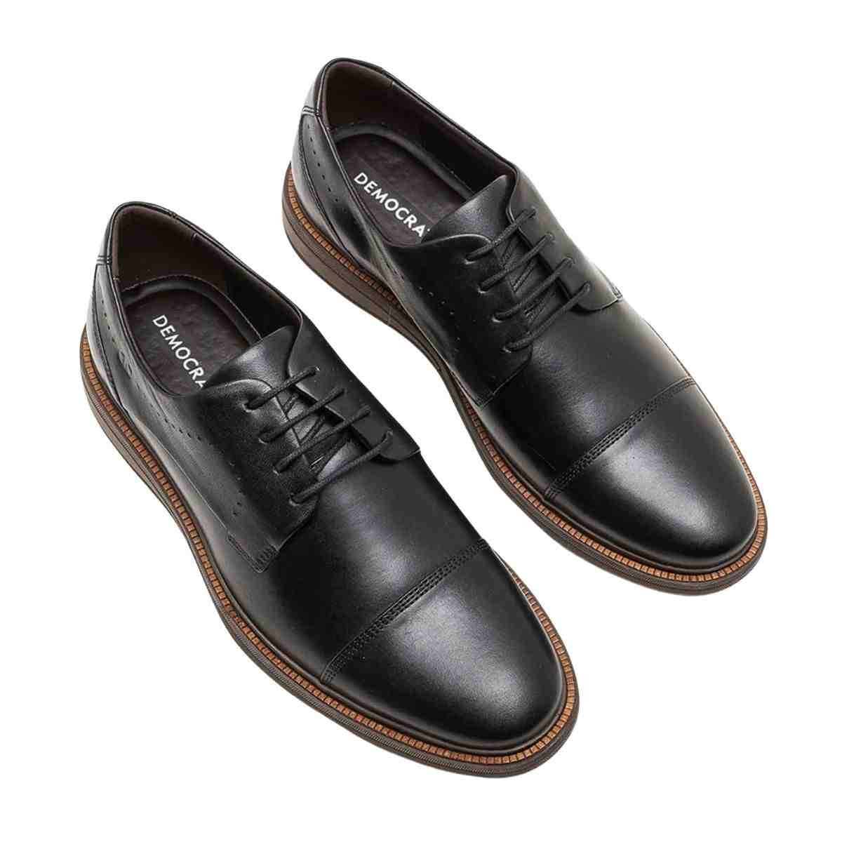 Sapato Masculino Esporte Fino Democrata Bay Preto Preto 2
