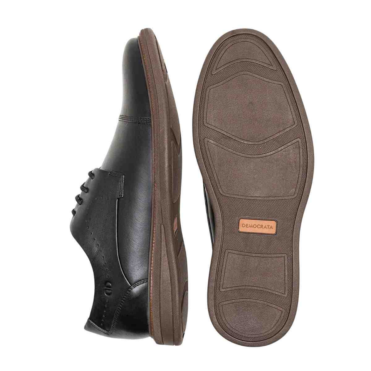 Sapato Masculino Esporte Fino Democrata Bay Preto Preto 3
