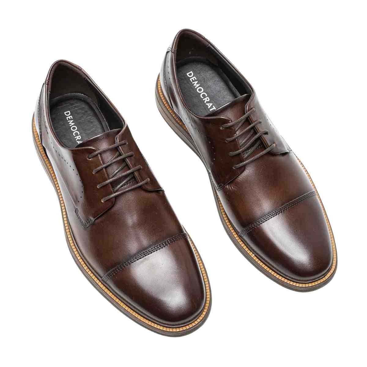 Sapato Masculino Esporte Fino Democrata Bay Marrom Marrom 2
