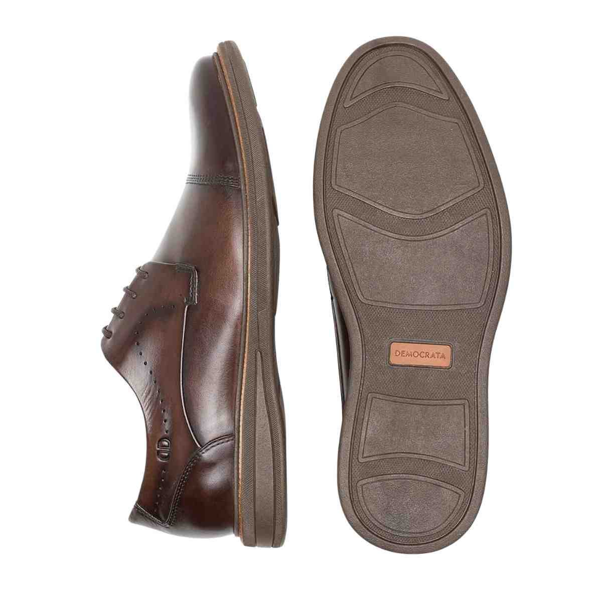 Sapato Masculino Esporte Fino Democrata Bay Marrom Marrom 4