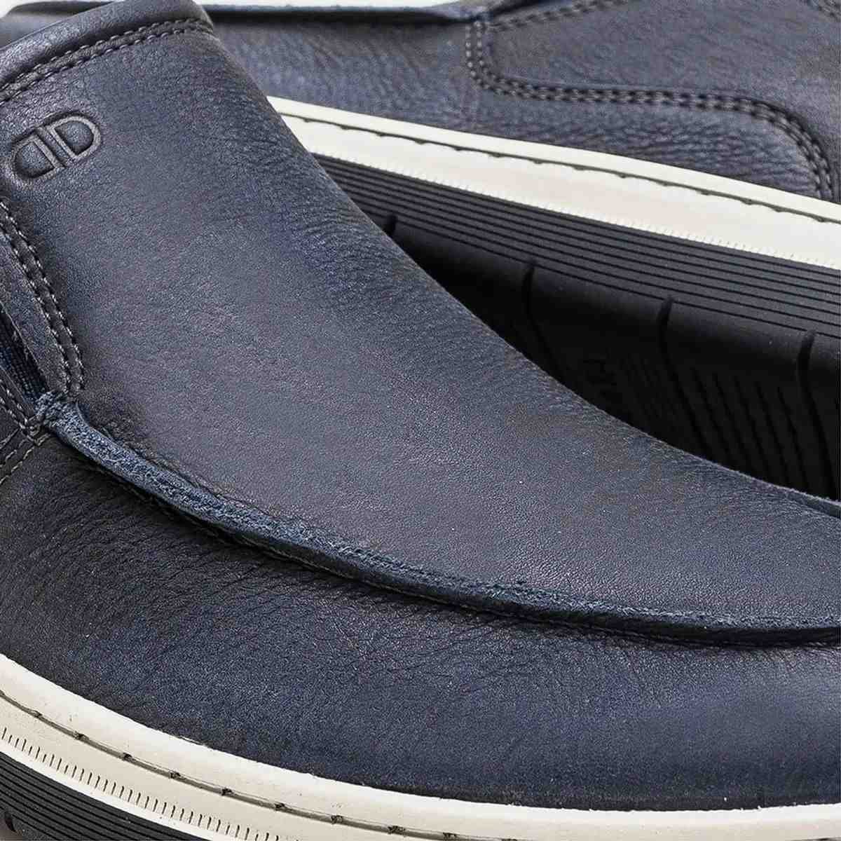 Mocassim Masculino Democrata Leave Azul Azul Marinho 4