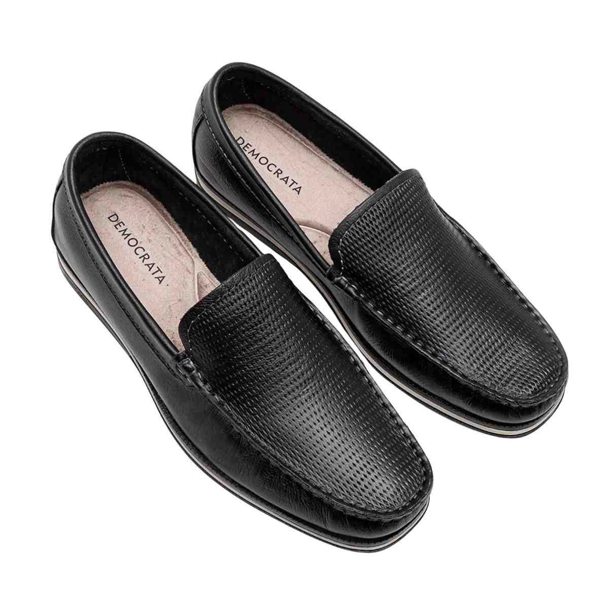 Mocassim Masculino Democrata Easy Ted Preto Preto 2