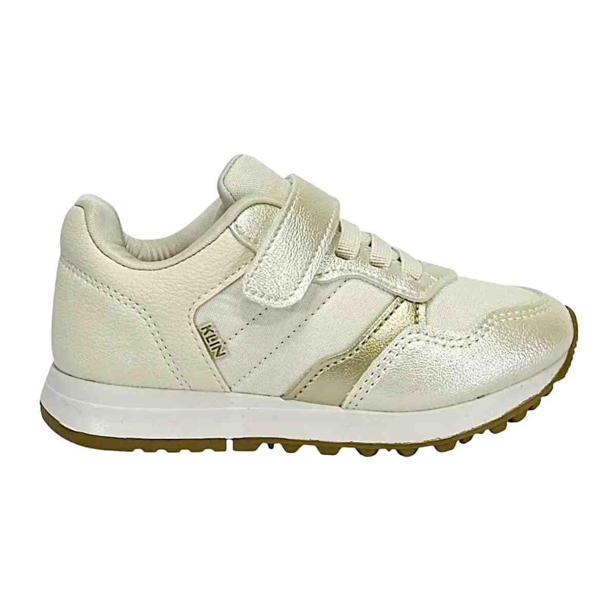 Tênis Casual Infantil Klin Walk Mini Off White