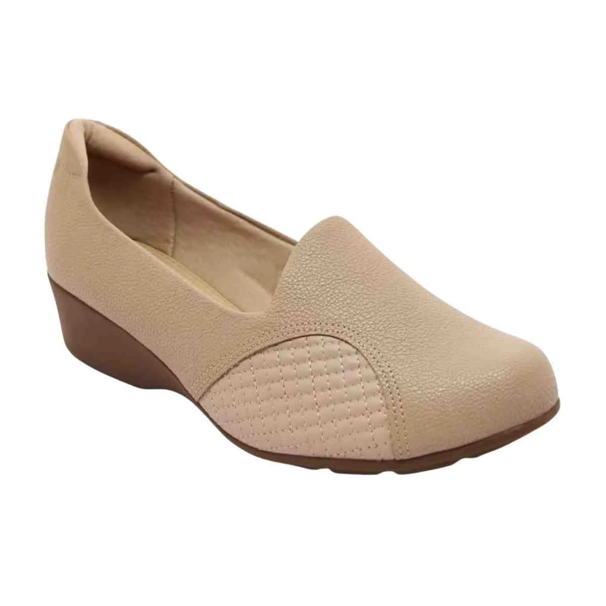 Sapato Feminino Anabela Modare Nude Nude 2