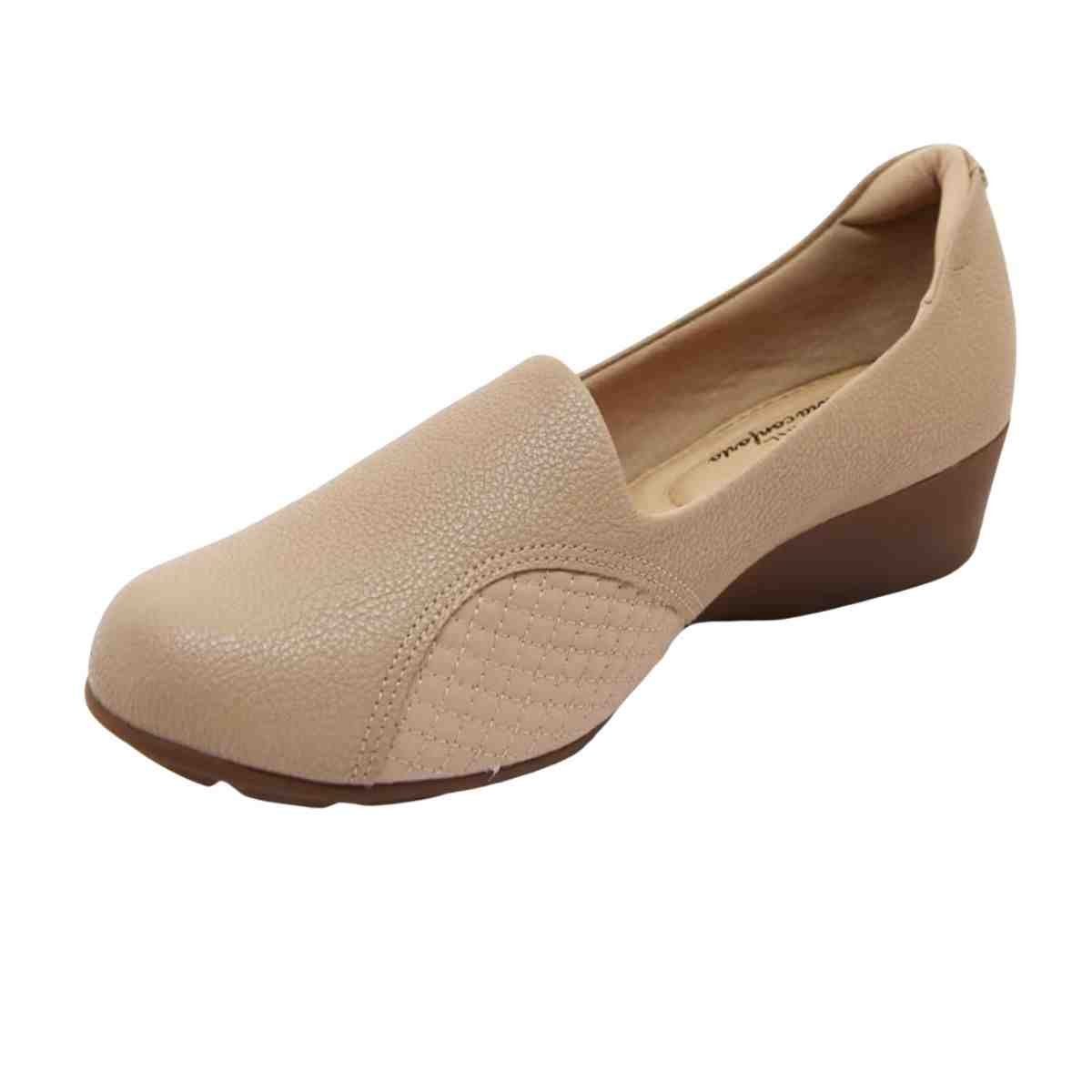 Sapato Feminino Anabela Modare Nude Nude 7