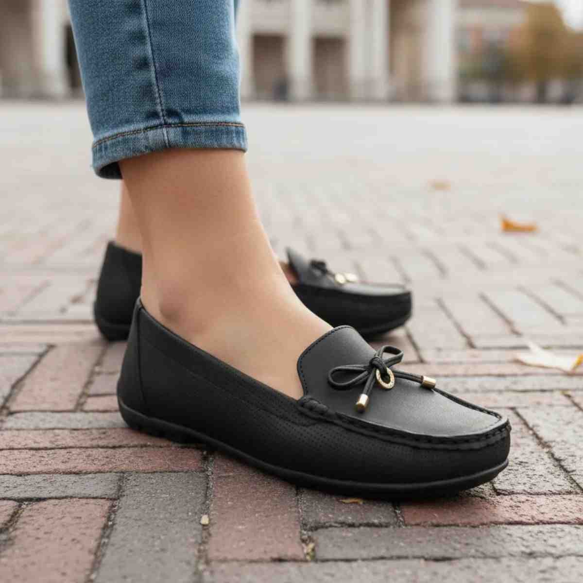 Sapato Feminino Mocassim Modare Preto Preto 3