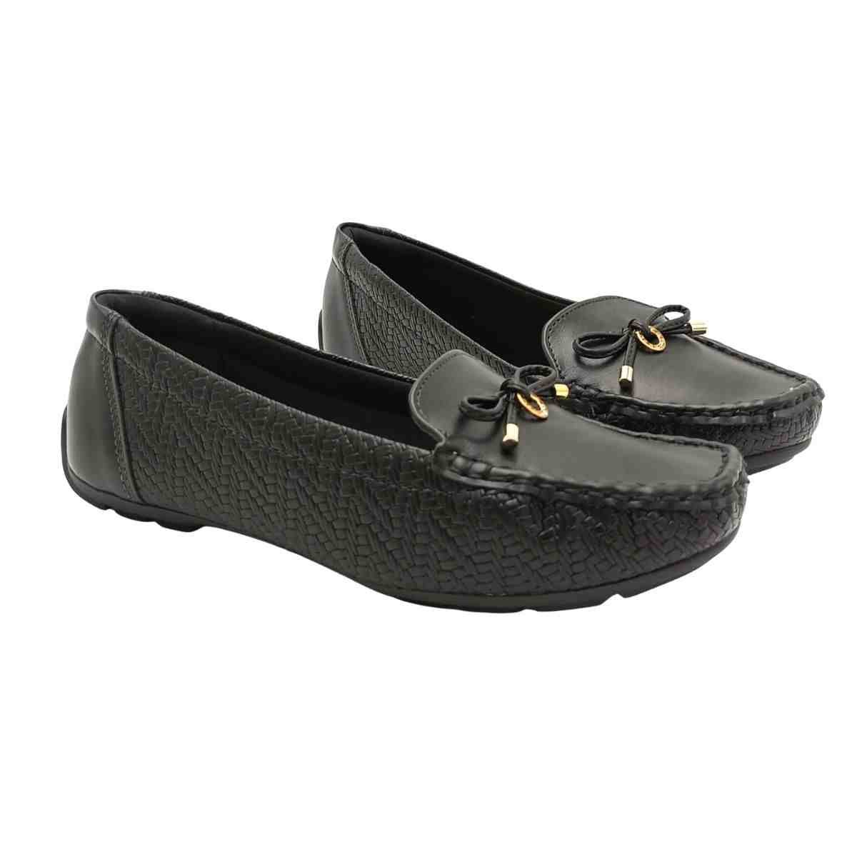 Sapato Feminino Mocassim Modare Preto Preto 4