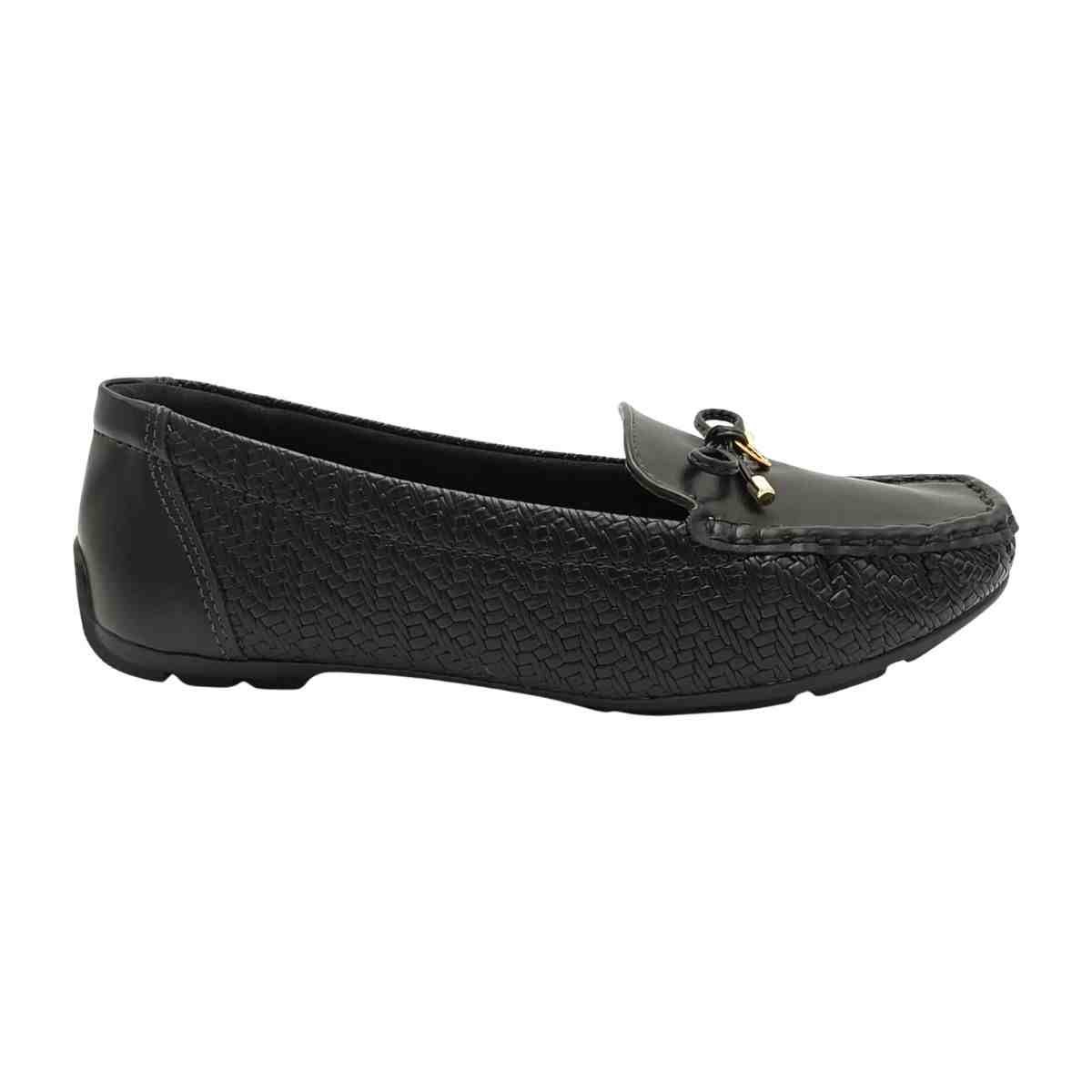 Sapato Feminino Mocassim Modare Preto Preto 1