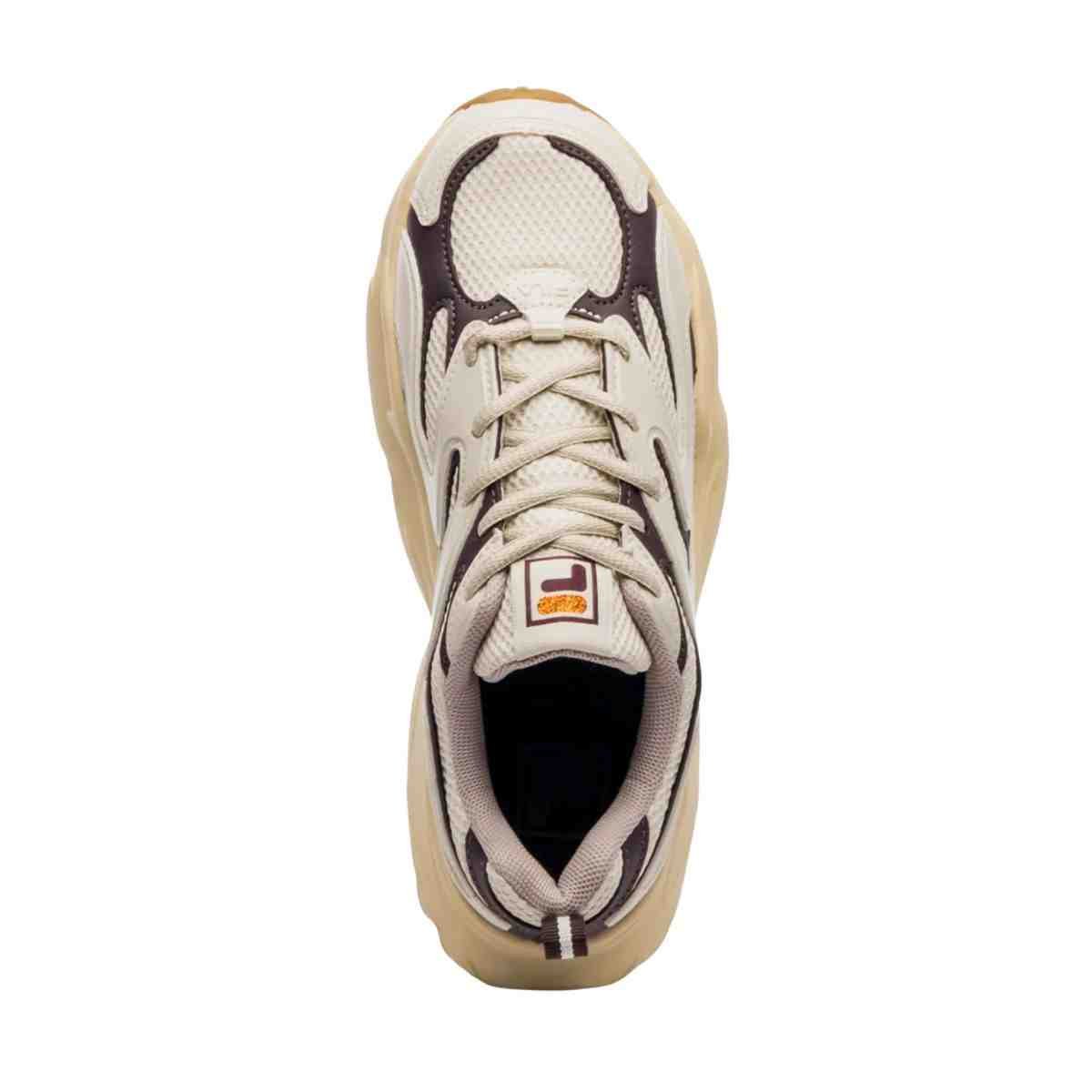 Tênis Casual Feminino Fila Buzzard Bold Bege E Marrom Bege/Marrom 3