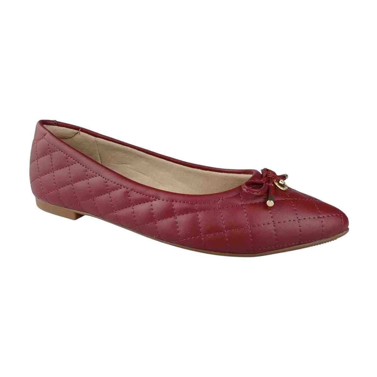 Sapatilha Feminina Bico Fino Modare Vermelha Vermelho 2