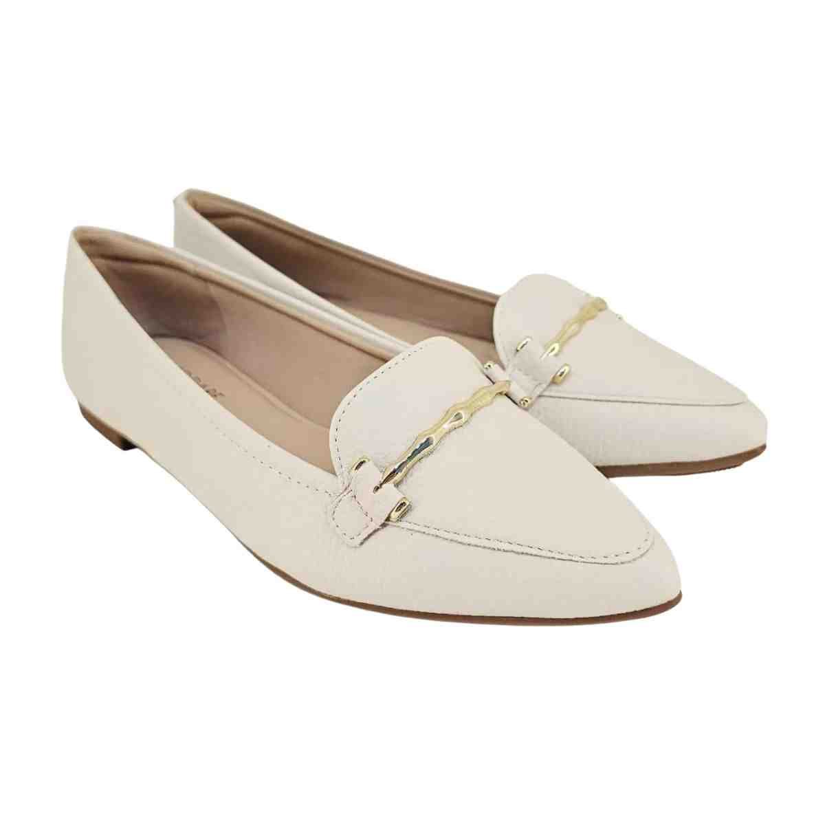 Sapatilha Feminina Bico Fino Modare Utraconforto Off White Off White 2