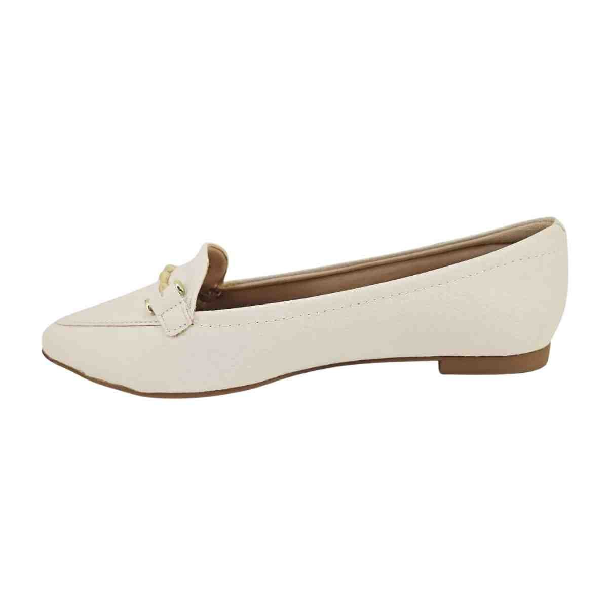 Sapatilha Feminina Bico Fino Modare Utraconforto Off White Off White 3