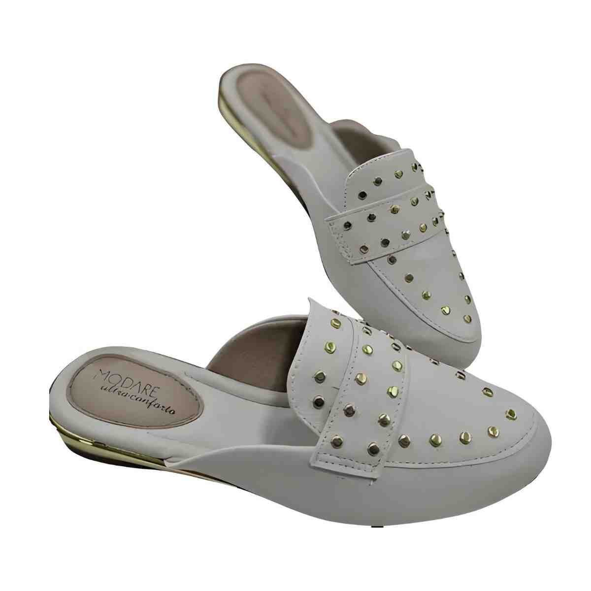 Sapato Feminino Mule Mocassim Modare Off White Off White 4