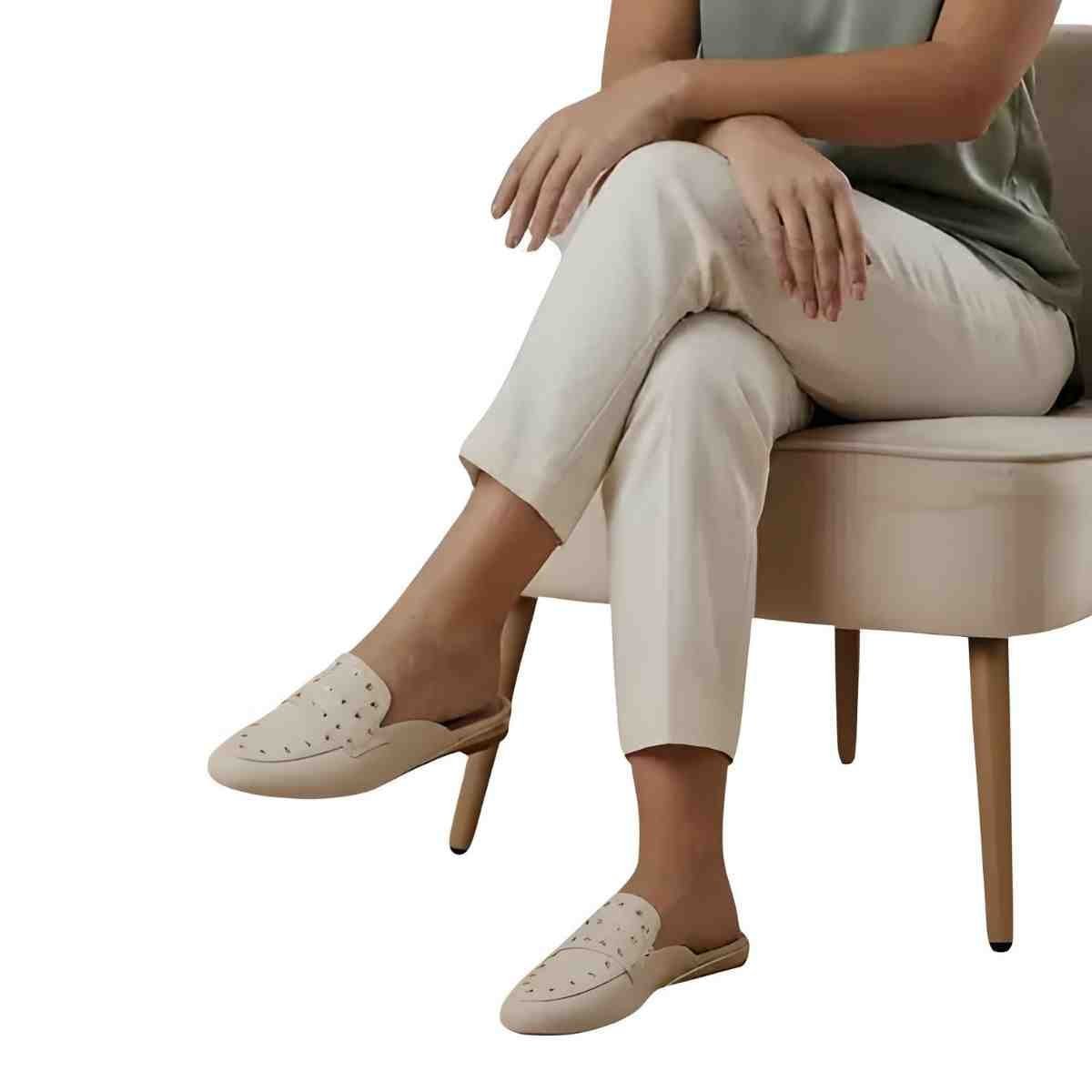 Sapato Feminino Mule Mocassim Modare Off White Off White 5