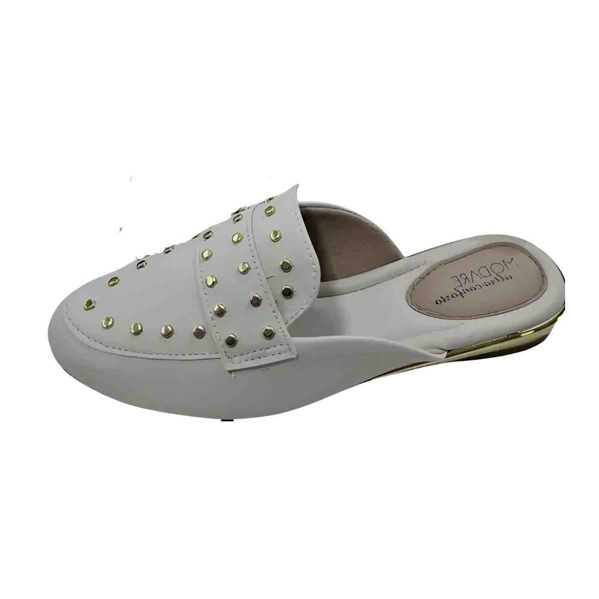 Sapato Feminino Mule Mocassim Modare Off White Off White 6