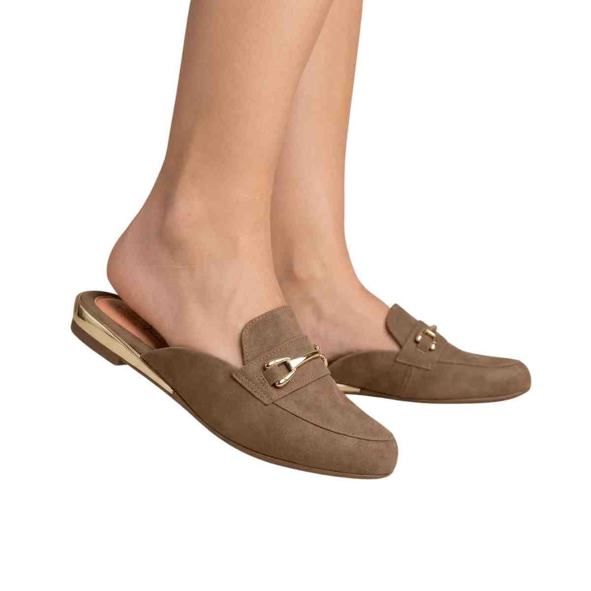 Sapato Feminino Mule Mocassim Modare Castanho Castanho 3