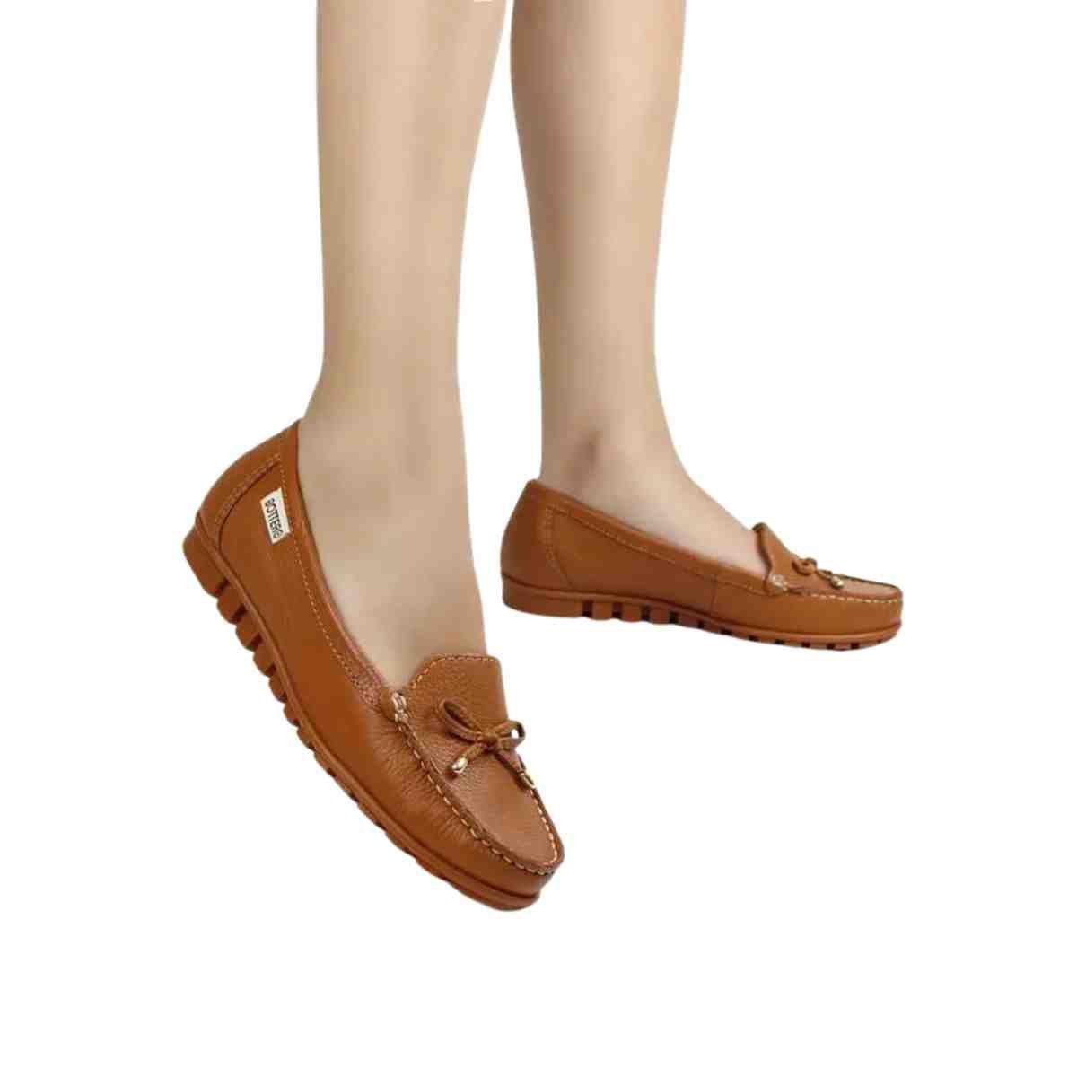 Sapato Feminino Mocassim Bottero Caramelo Caramelo 2