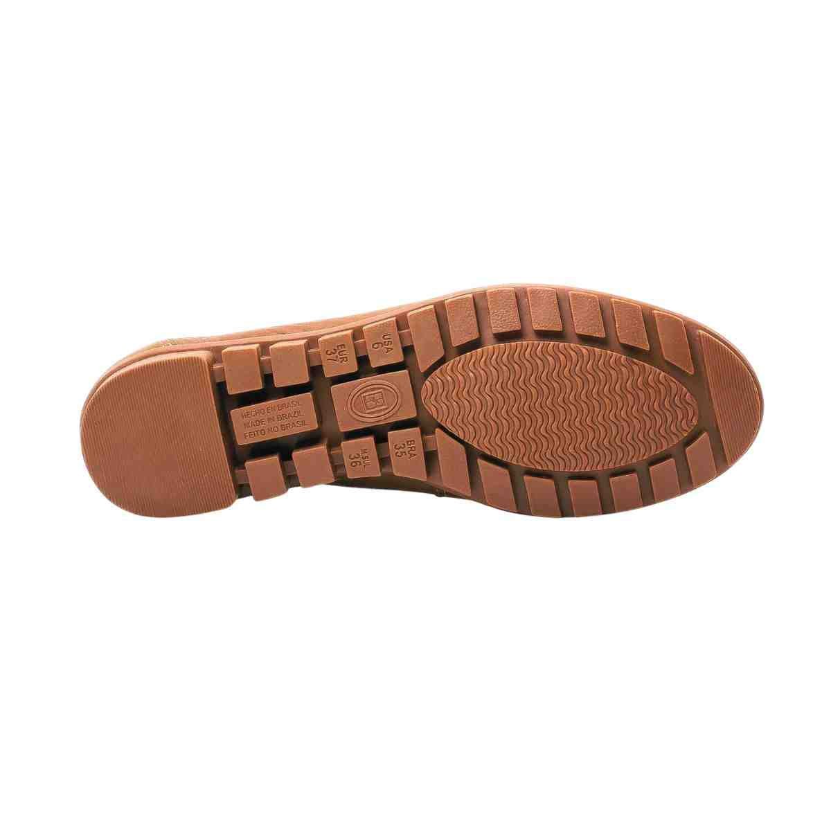 Sapato Feminino Mocassim Bottero Caramelo Caramelo 3