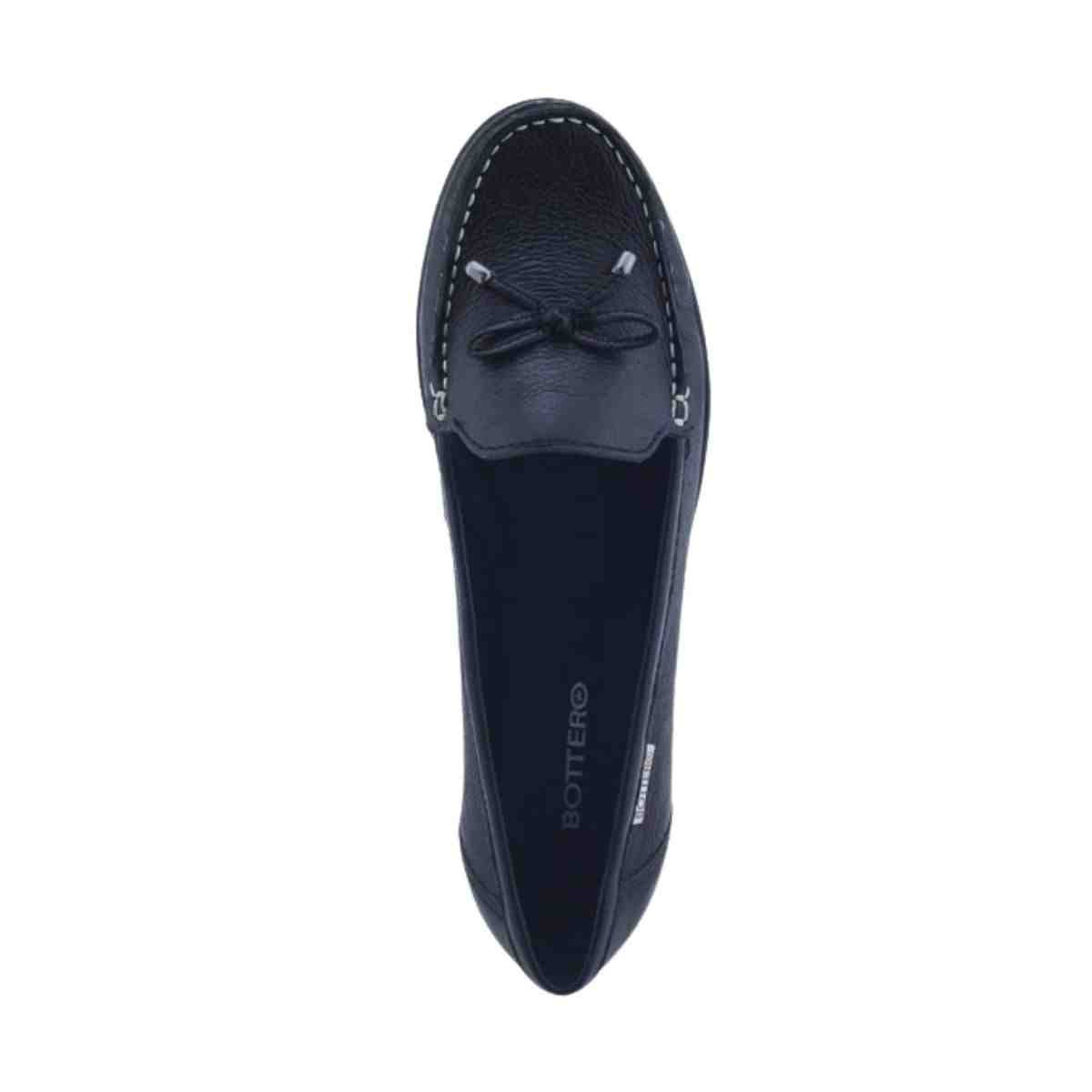 Sapato Feminino Mocassim Bottero Preto Preto 3