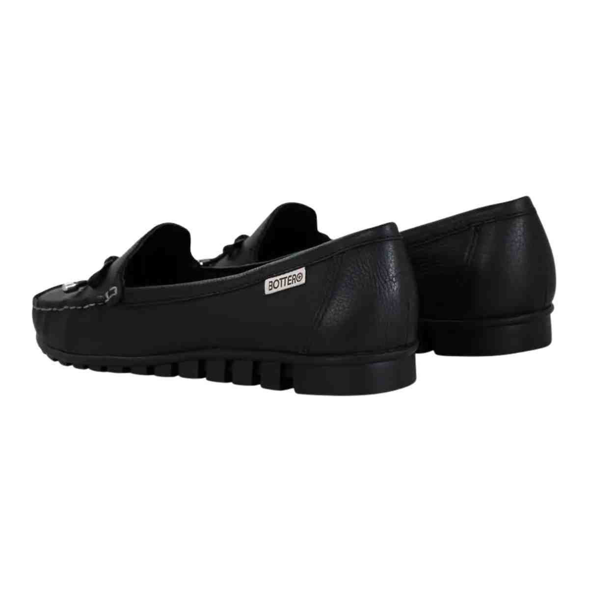 Sapato Feminino Mocassim Bottero Preto Preto 6
