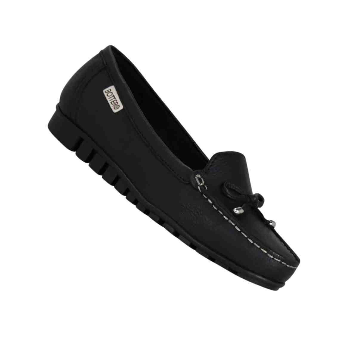 Sapato Feminino Mocassim Bottero Preto Preto 7