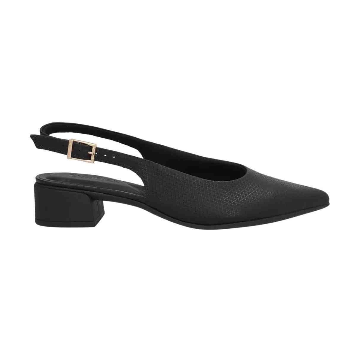 Sapato Feminino Slingback Usaflex Preto