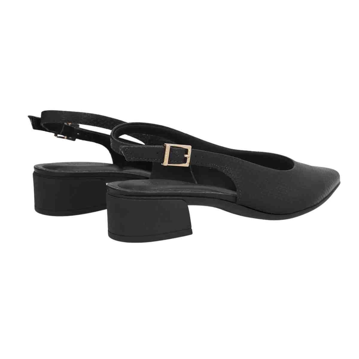 Sapato Feminino Slingback Usaflex Preto Preto 5