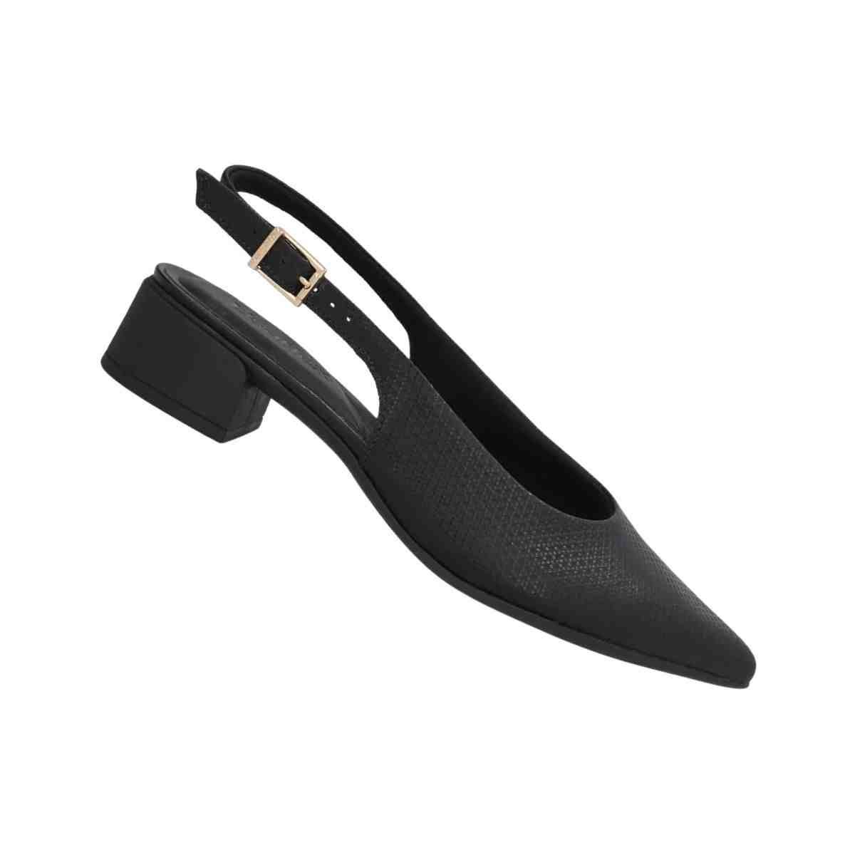 Sapato Feminino Slingback Usaflex Preto Preto 6