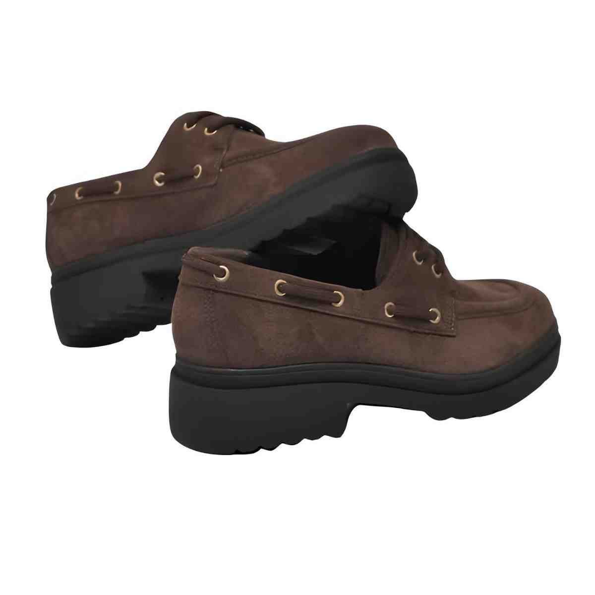 Sapato Feminino Mocassim Via Marte Oxford Dark Carel Marrom 4