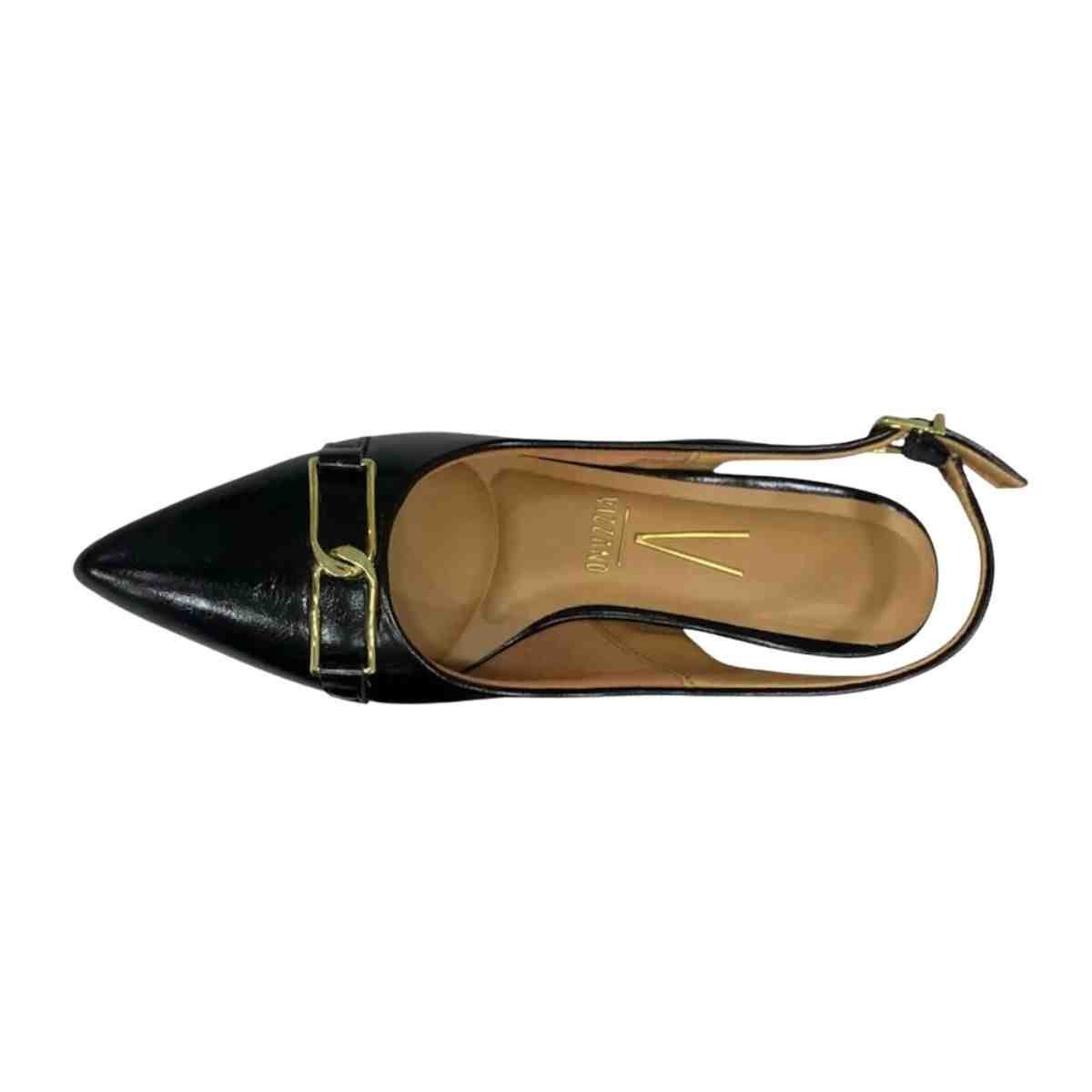 Sapato Feminino Slingback Vizzano Preto Preto 6