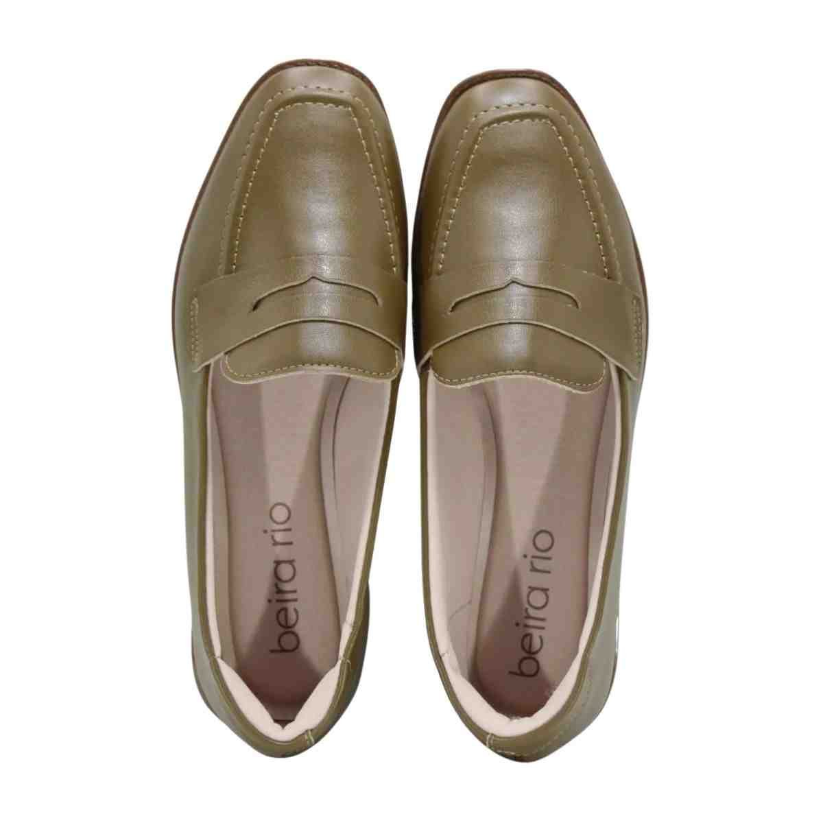 Sapato Feminino Mocassim Beira Rio Verde Verde 2