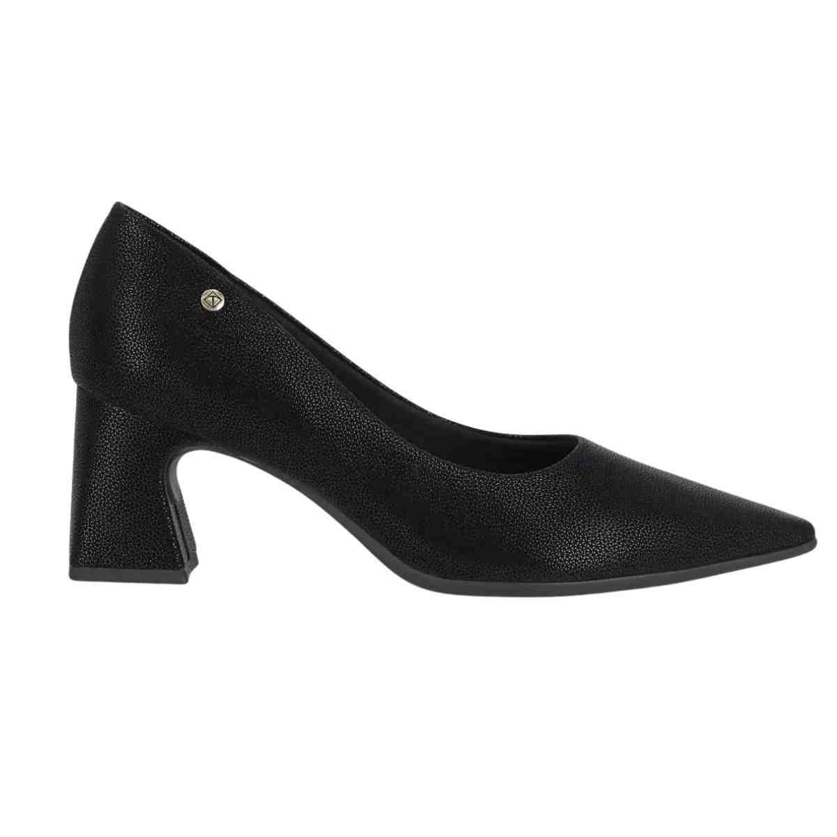 Sapato Feminino Salto Alto Grosso Piccadilly Preto