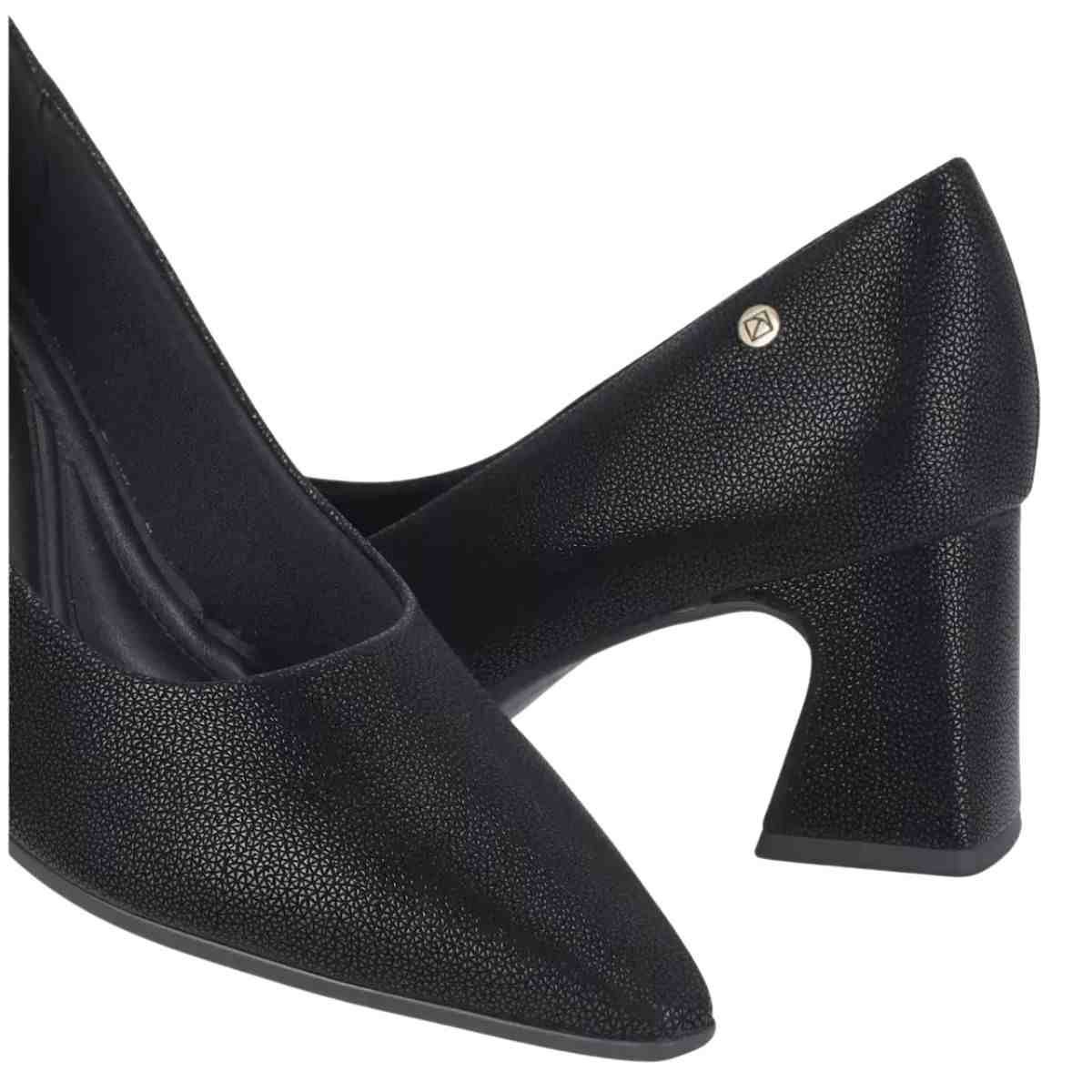 Sapato Feminino Salto Alto Grosso Piccadilly Preto Preto 5