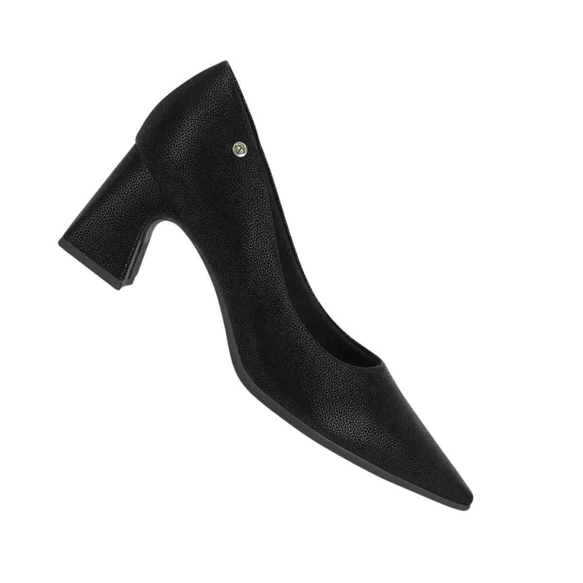 Sapato Feminino Salto Alto Grosso Piccadilly Preto Preto 7