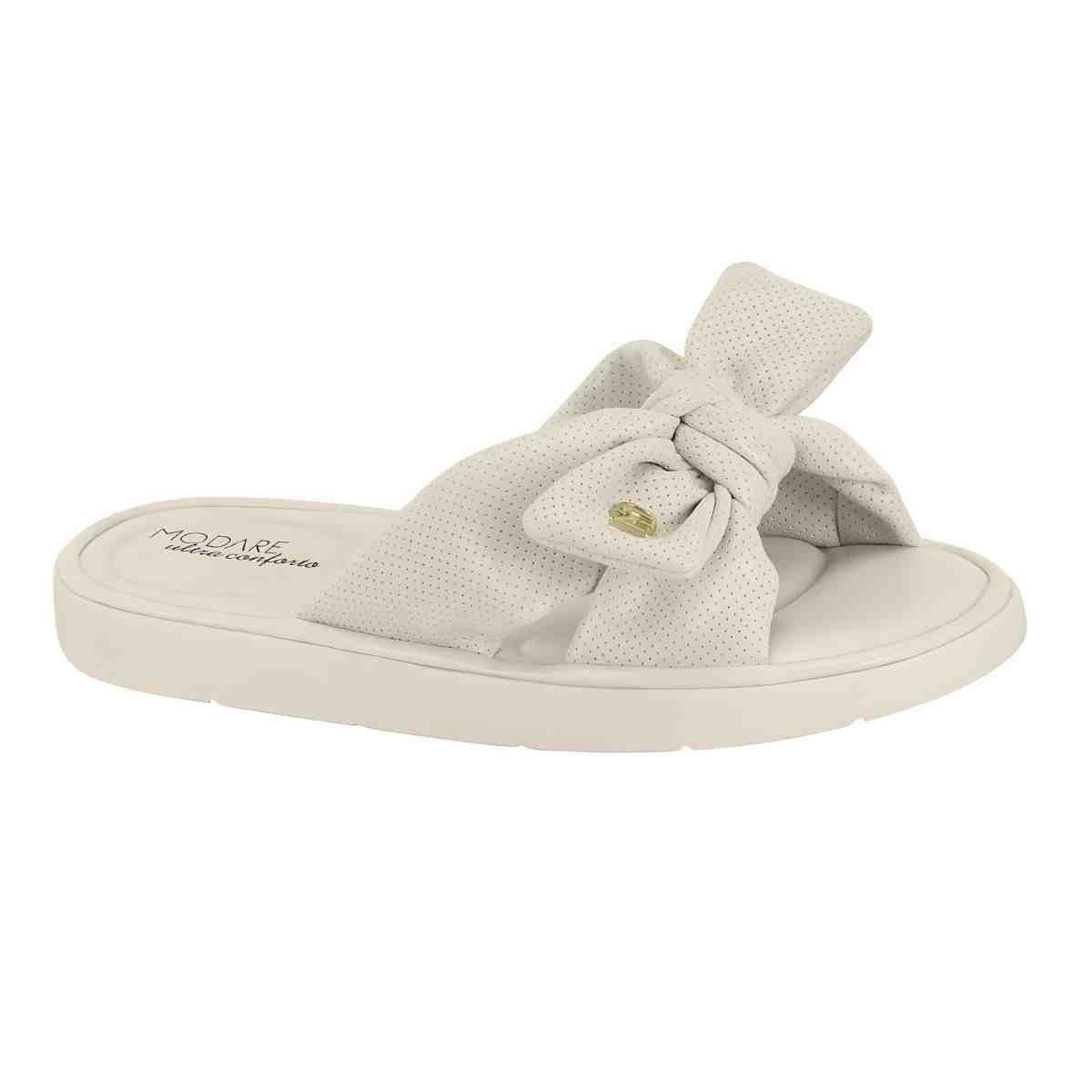 Tamanco Feminino Anabela Modare Off White