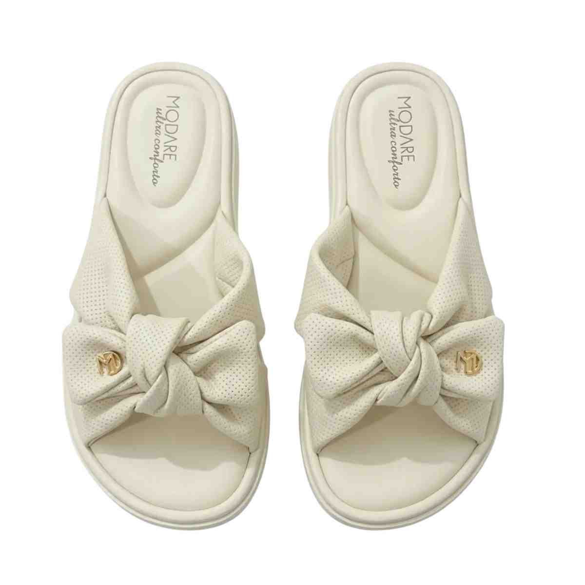 Tamanco Feminino Anabela Modare Off White Off White 3