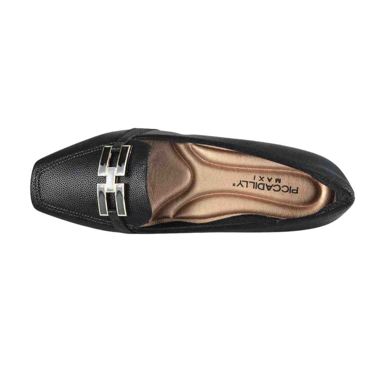 Sapato Fem Anabela Piccadilly 147329-1 Preto 3