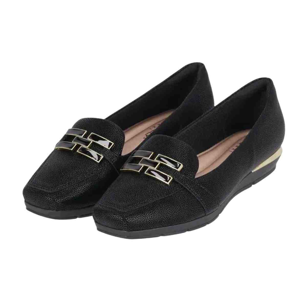 Sapato Fem Anabela Piccadilly 147329-1 Preto 5
