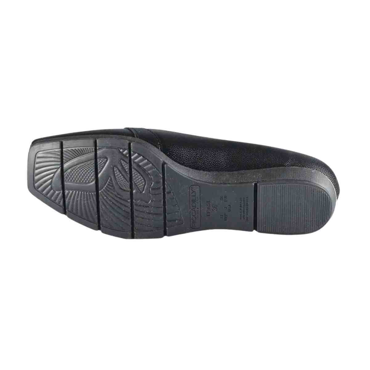 Sapato Fem Anabela Piccadilly 147329-1 Preto 6