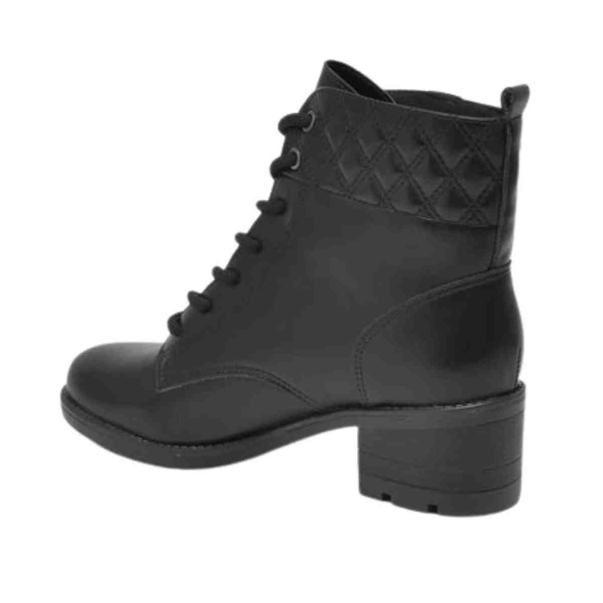 Bota Feminina Coturno Via Marte Preta Preto 5