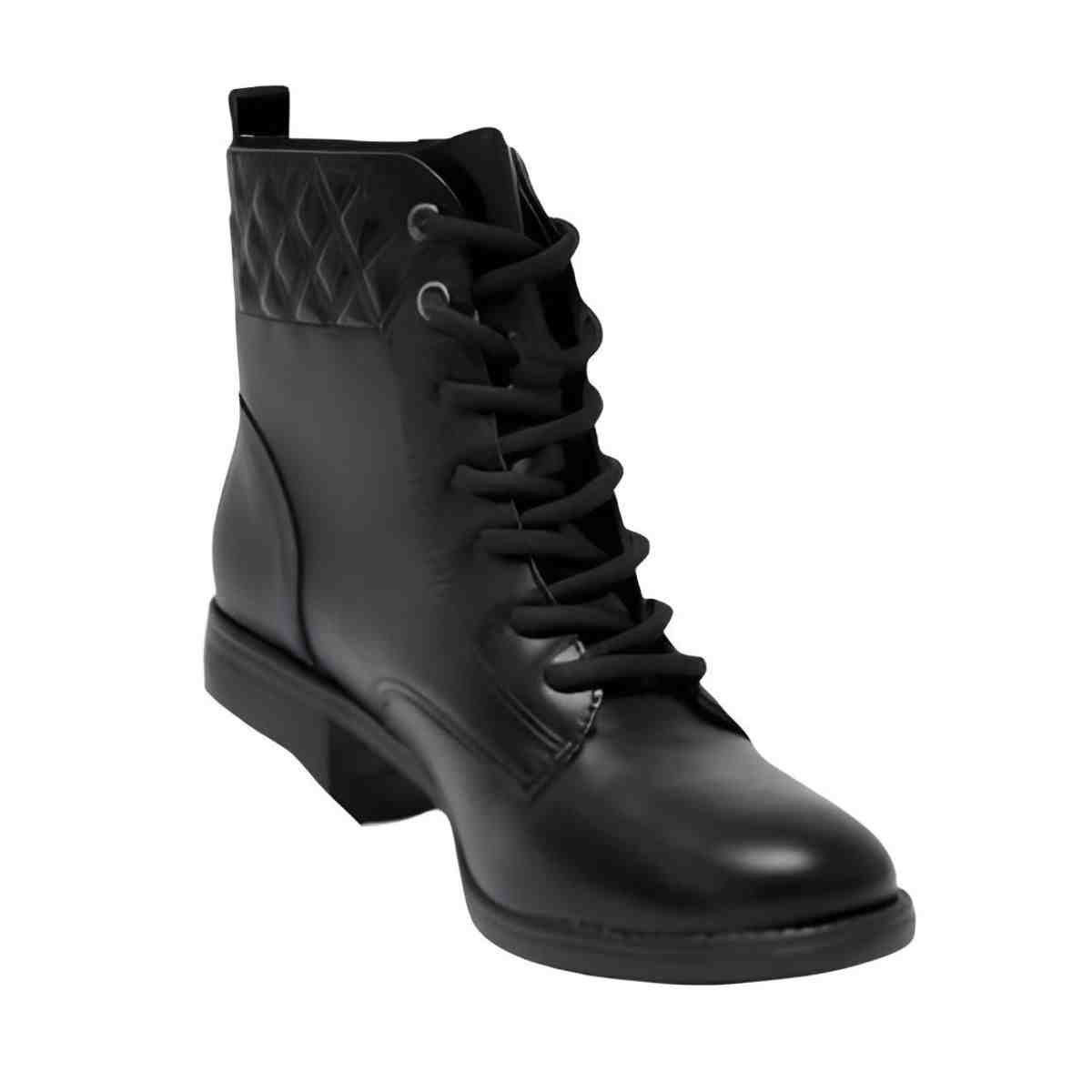 Bota Feminina Coturno Via Marte Preta Preto 7
