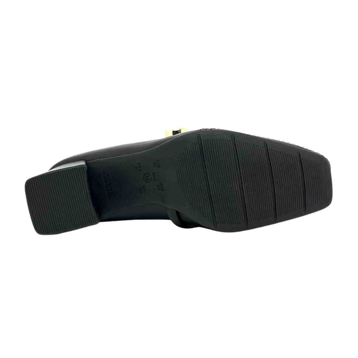 Sapato Feminino Salto Médio Grosso Ramarim Preto Preto 6