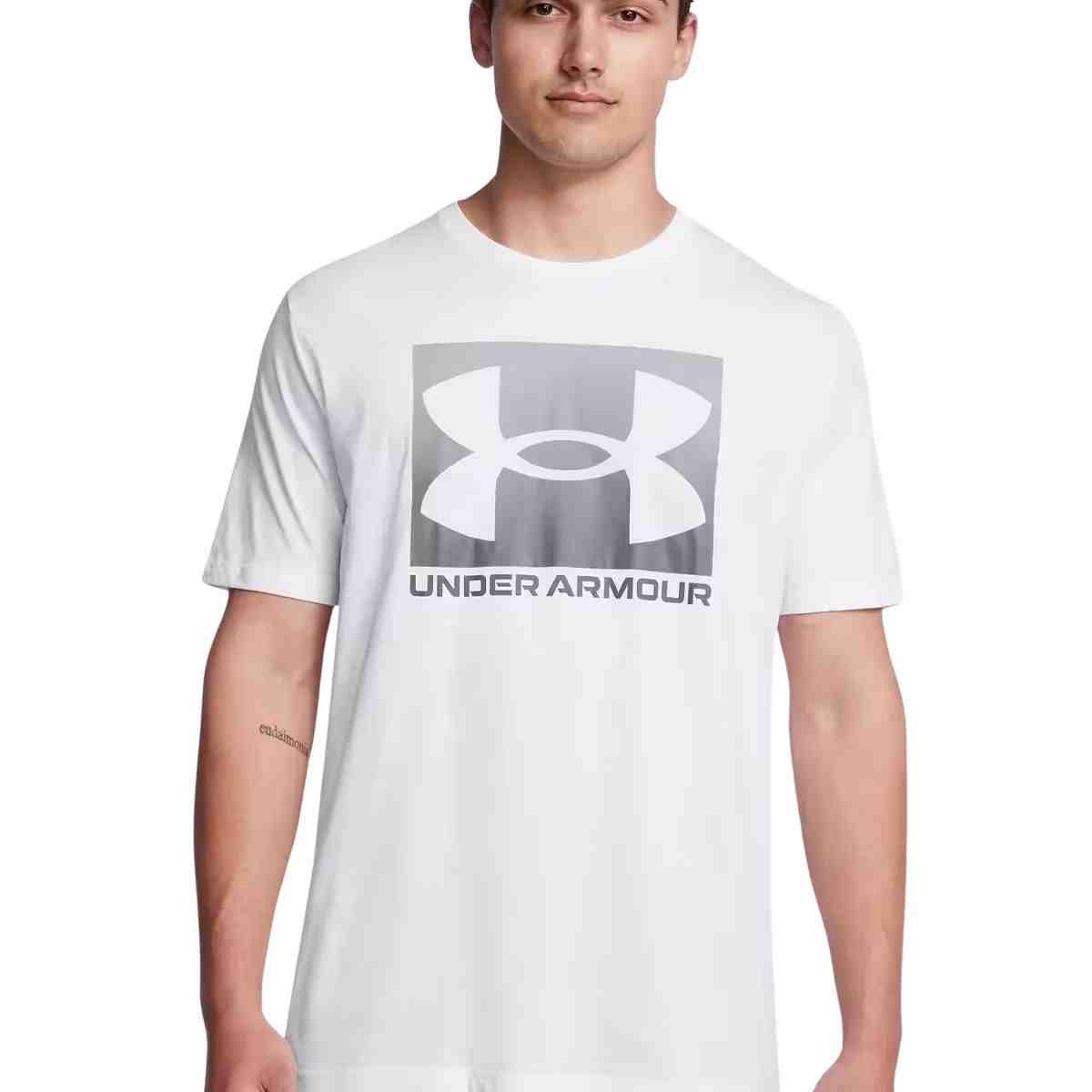 Camiseta Masculina Under Armour Box.Sports Up Branco