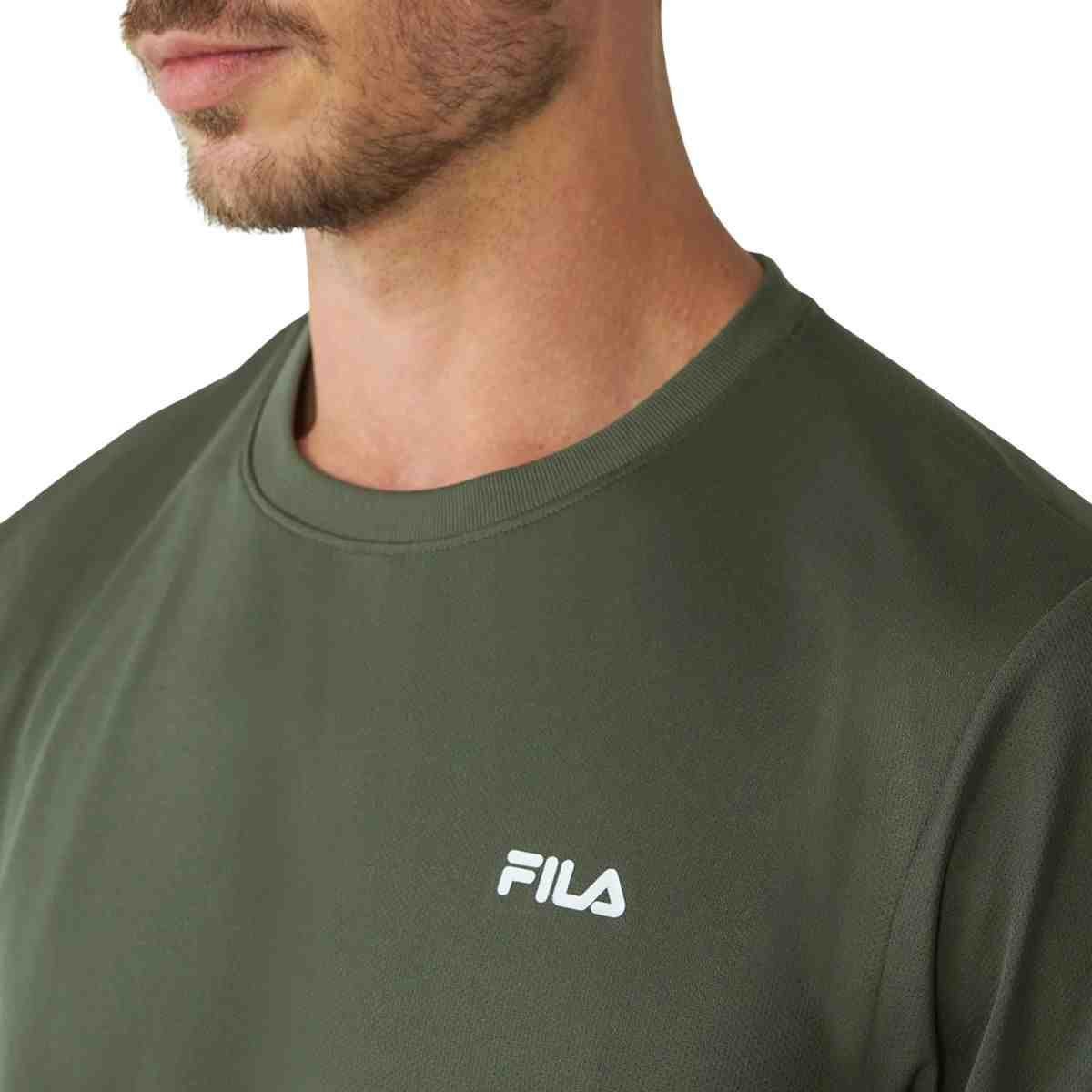 Camiseta Masculina Fila Sports Light Verde Verde Oliva 3
