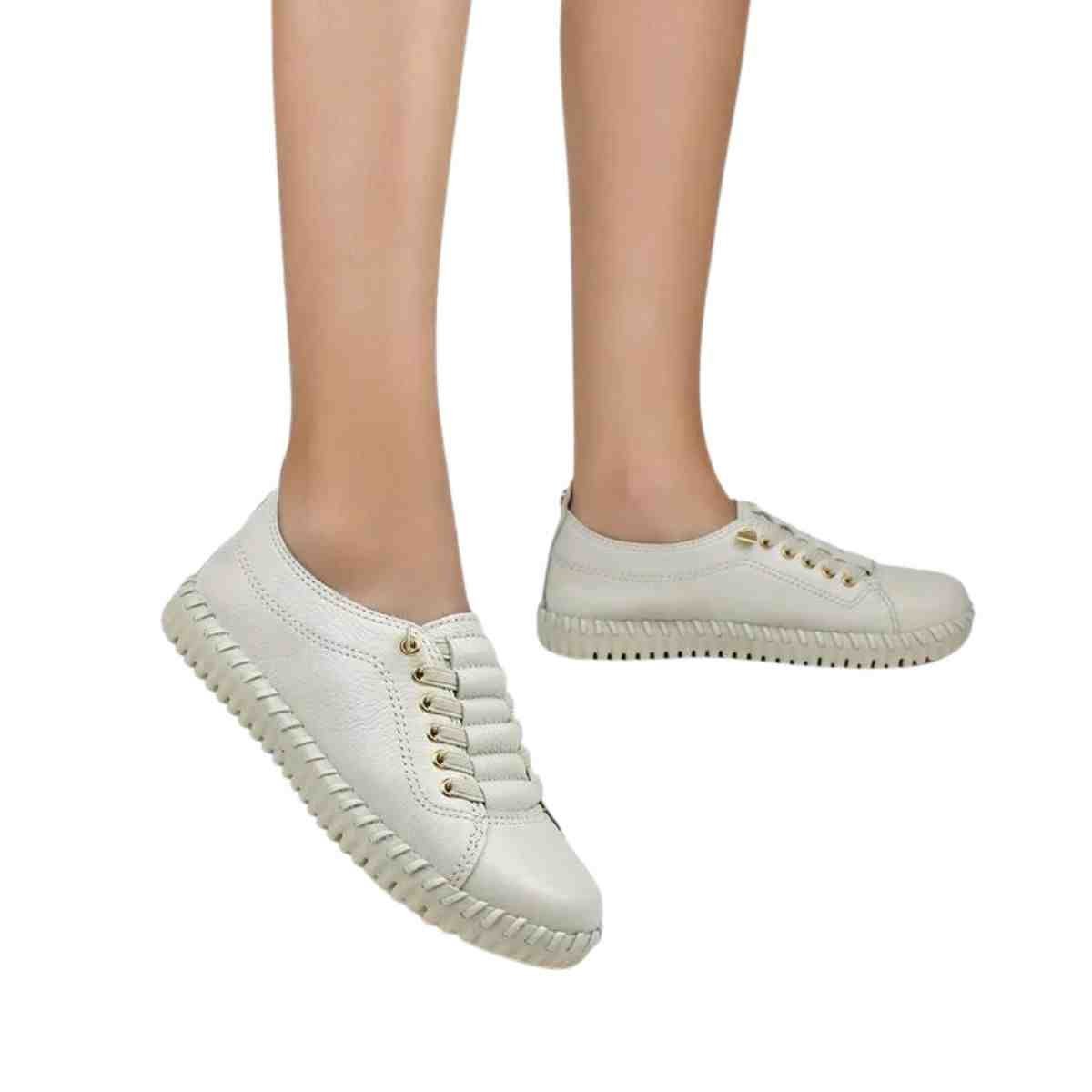 Tênis Moda Feminino Bottero Twister Off White Off White 3
