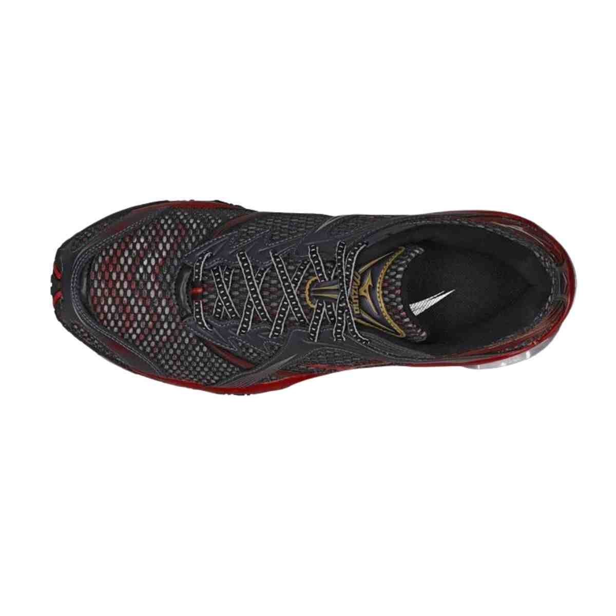 Tênis Corrida Masculino Mizuno Wave Prophecy 1 Chumbo E Vermelho Chumbo 3
