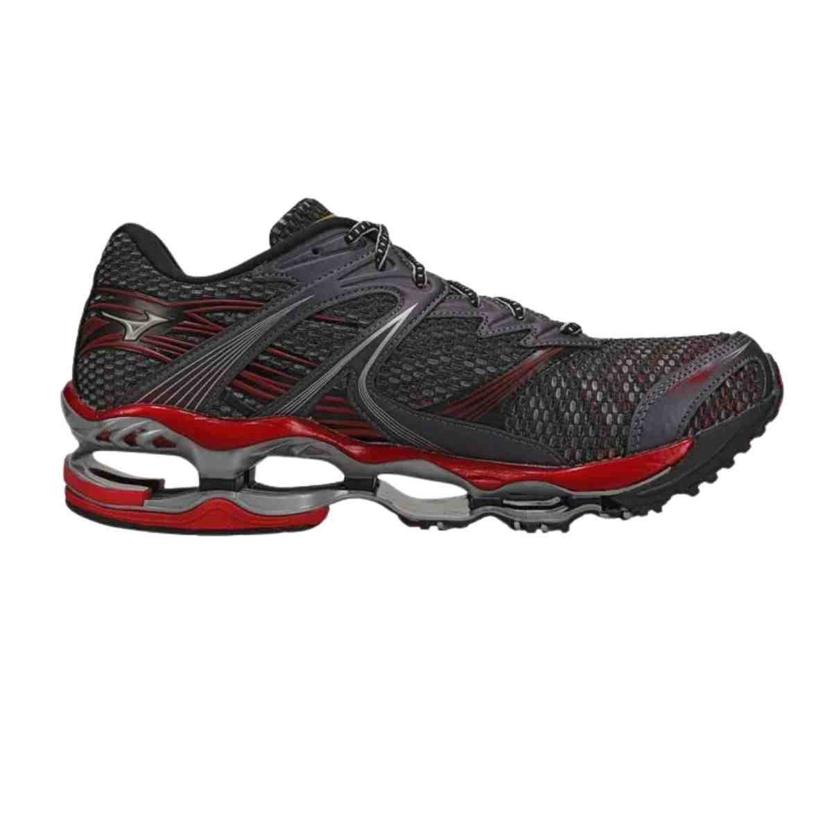 Tênis Corrida Masculino Mizuno Wave Prophecy 1 Chumbo E Vermelho Chumbo 5