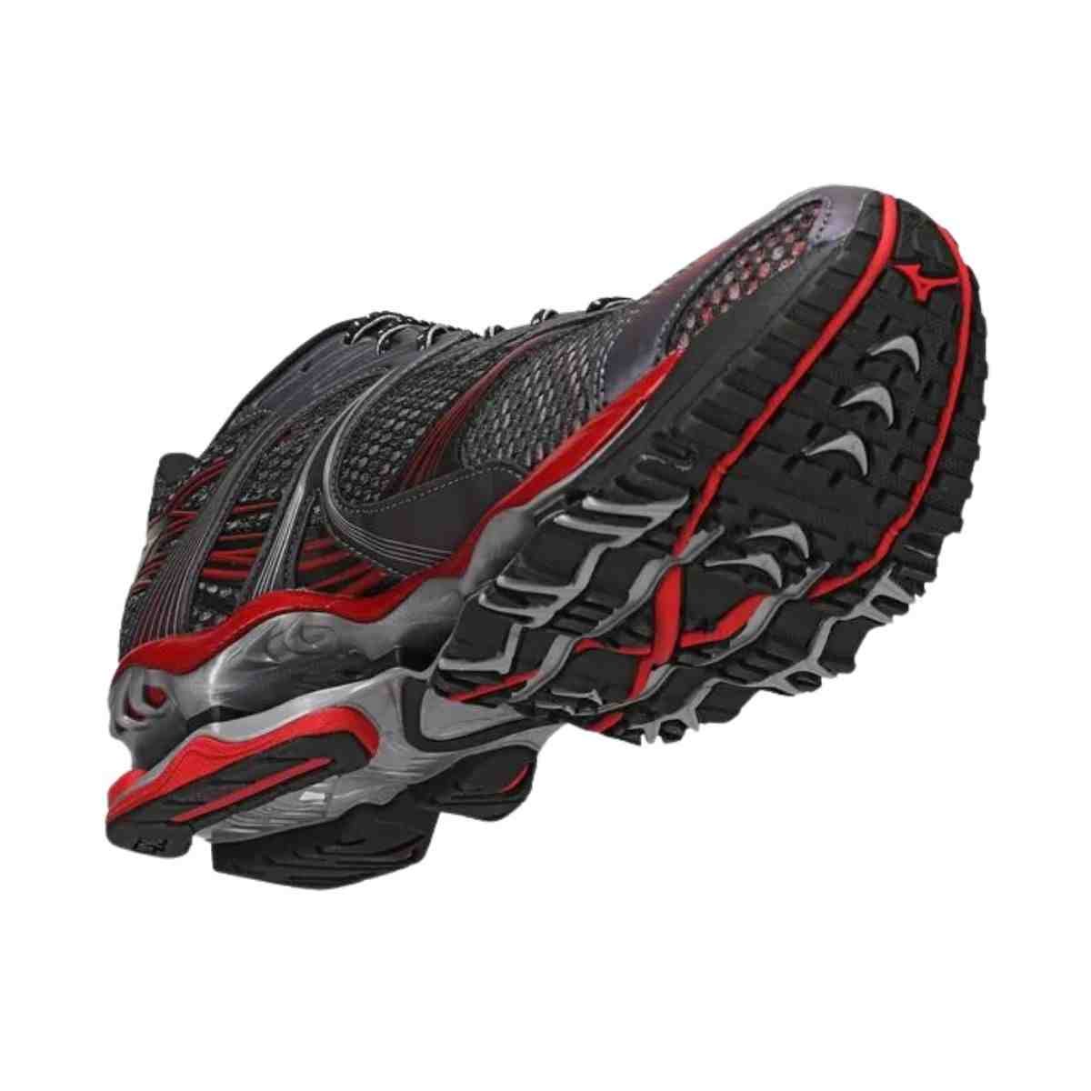 Tênis Corrida Masculino Mizuno Wave Prophecy 1 Chumbo E Vermelho Chumbo 6